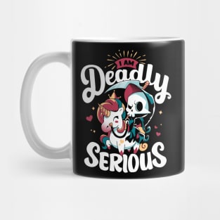 Deadly Serious - Grim Reaper's Unicorn Mug